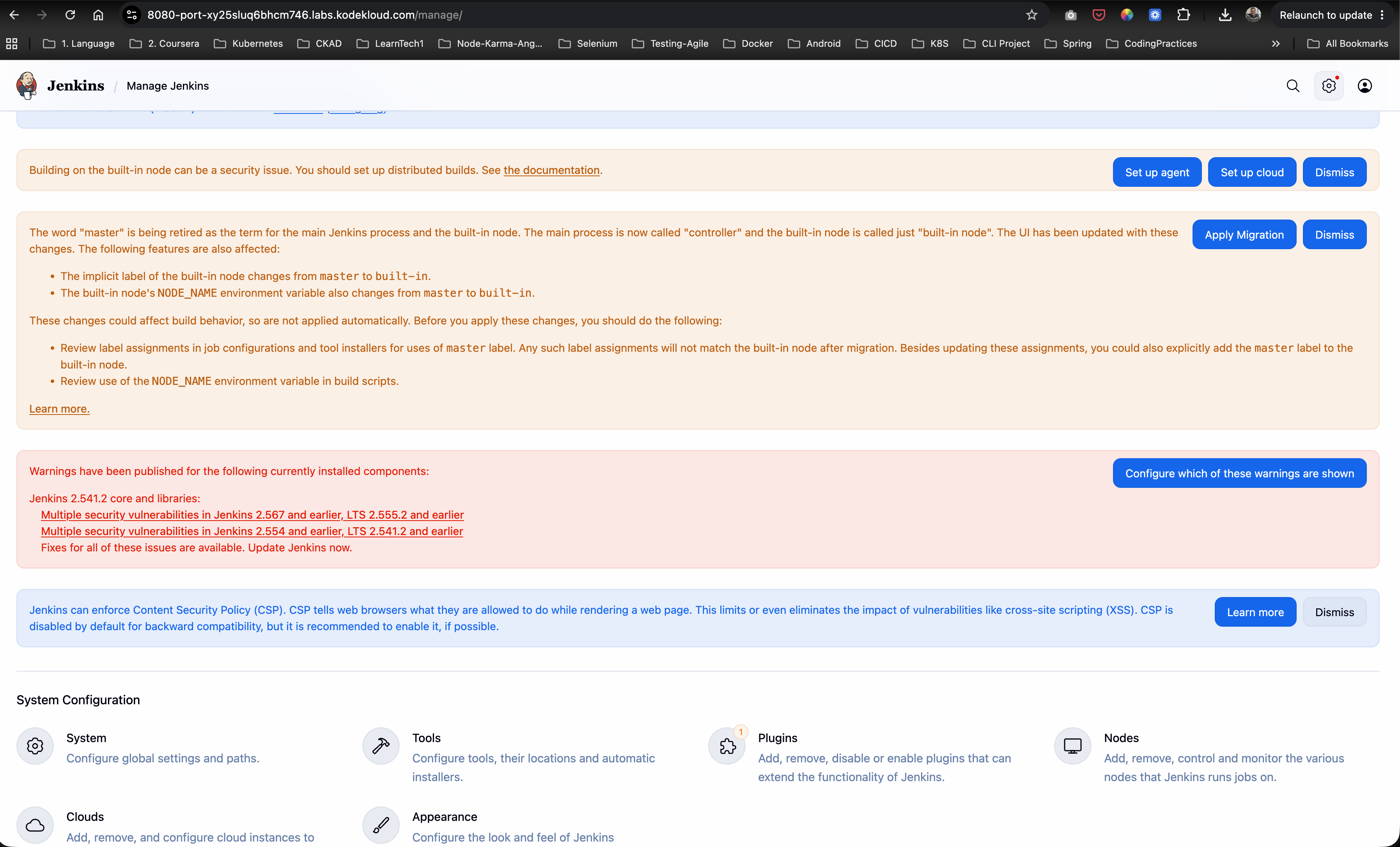 Manage Jenkins