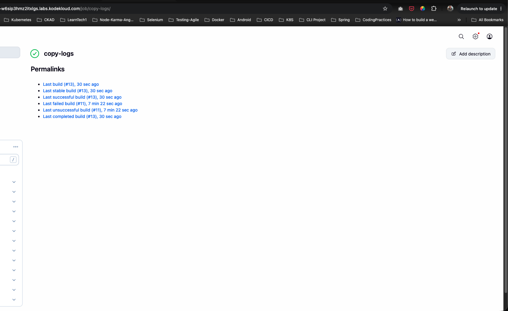 Build Status Verification