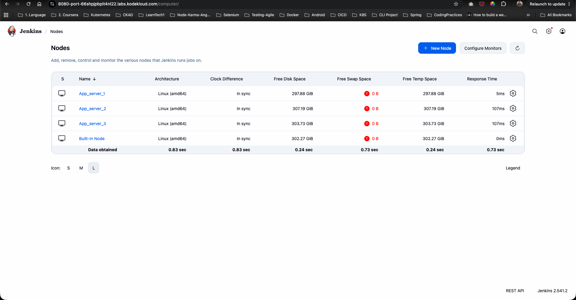 All 3 SSH Agent Nodes Online