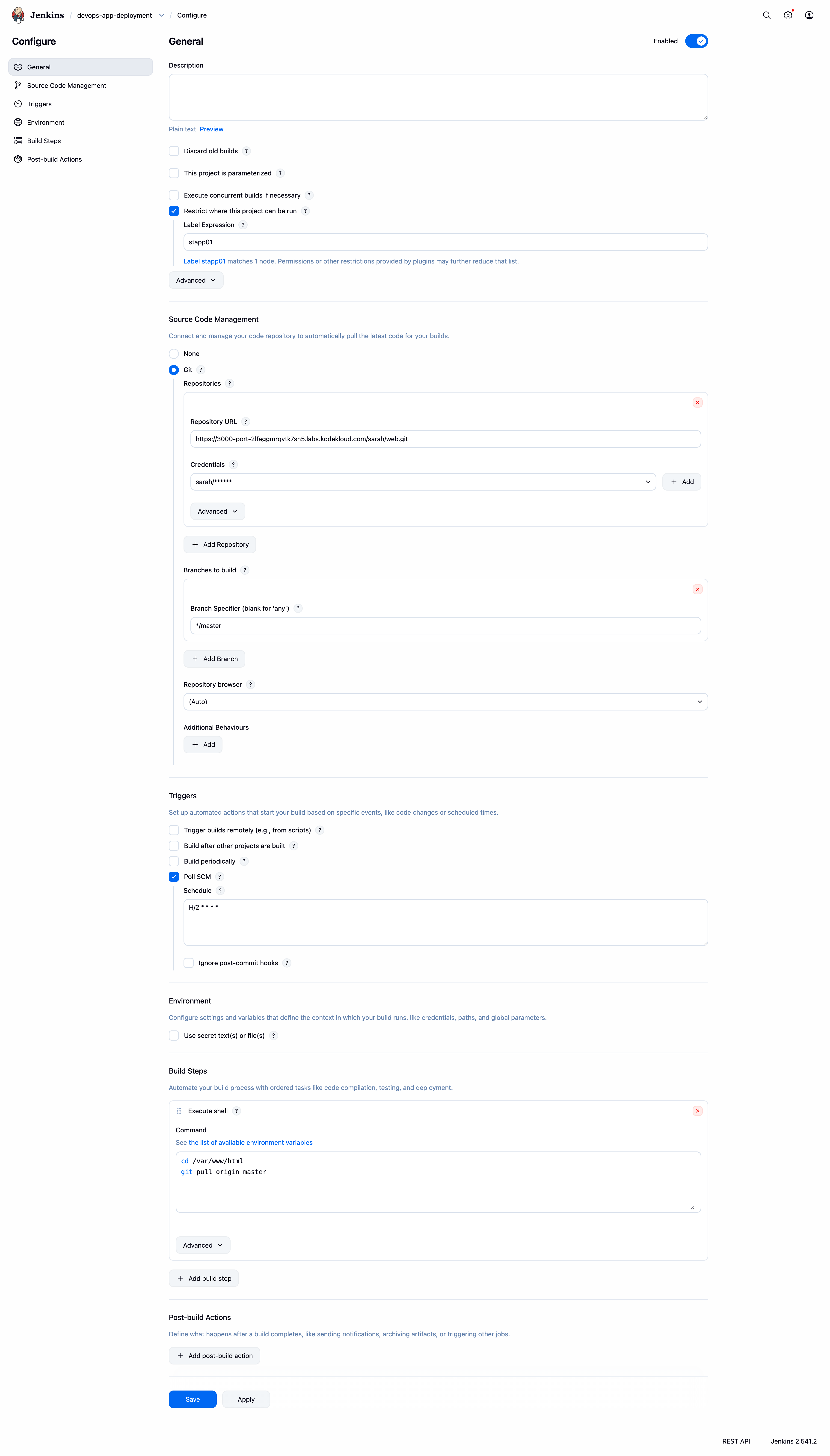 Create Jenkins Job