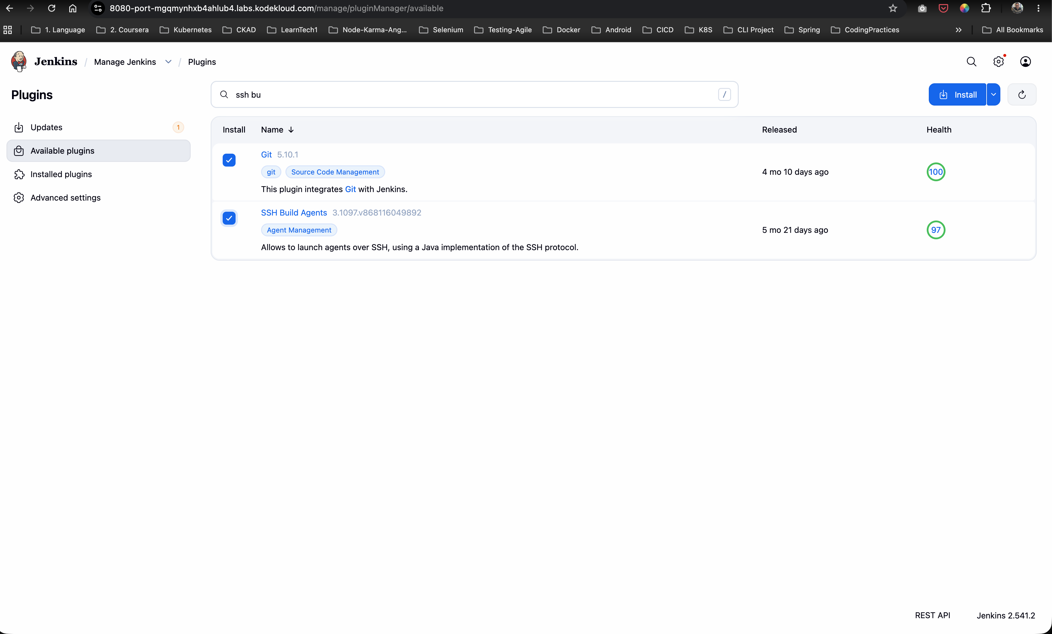 Verify Installed Plugins