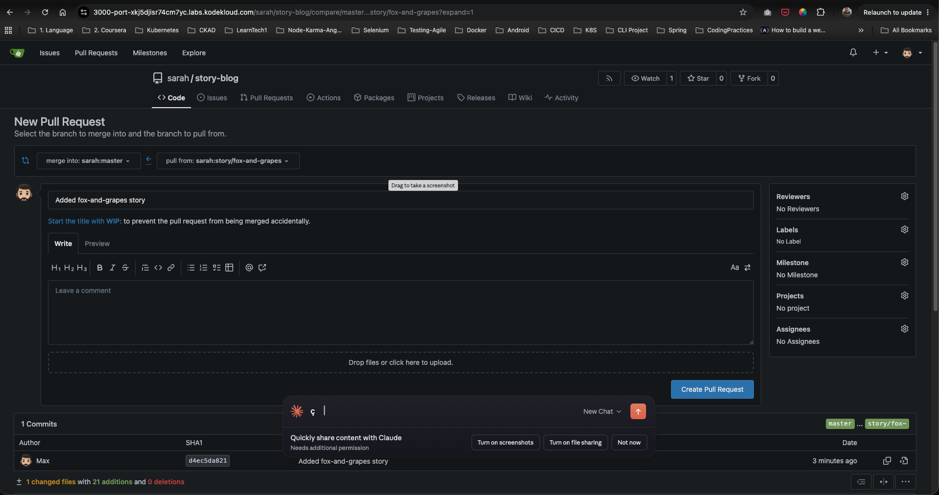Configure PR Target Branches and Title